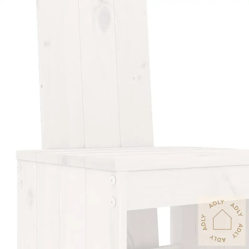 Hagebarsett 5 Deler Hvit Heltre Furu