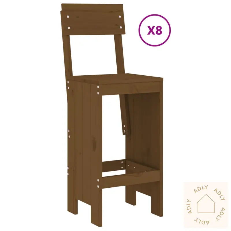 Hagebarsett 9 Deler Honningbrun Heltre Furu