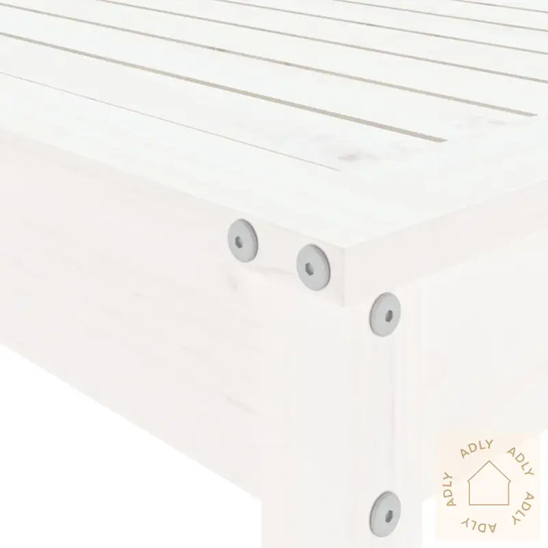 Hagebarsett 5 Deler Hvit Heltre Furu