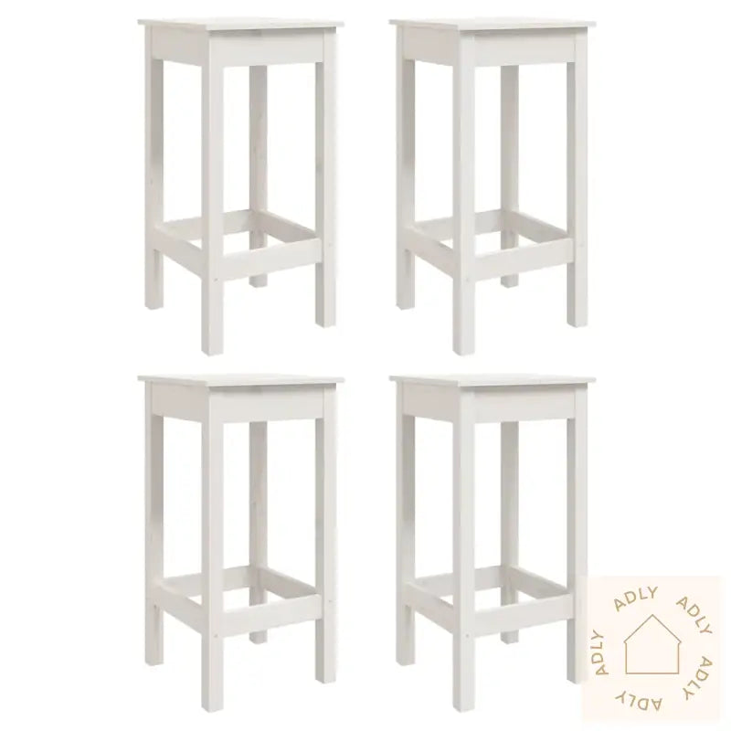 Hagebarsett 5 Deler Hvit Heltre Furu
