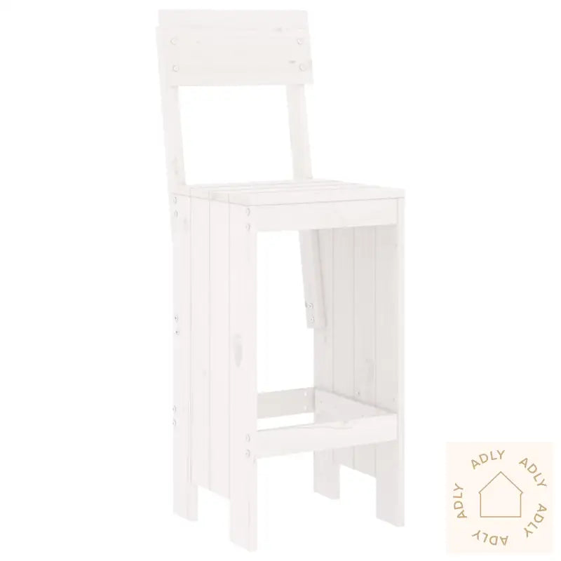 Hagebarsett 5 Deler Hvit Heltre Furu