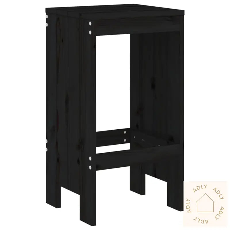 Hagebarsett 3 Deler Svart Heltre Furu