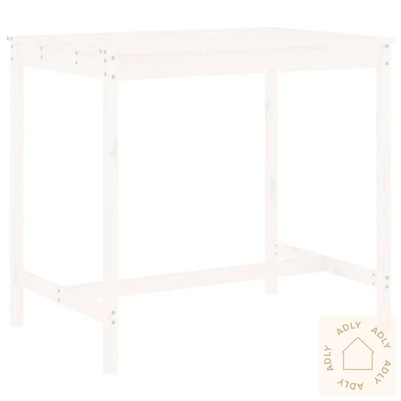 Hagebarsett 5 Deler Hvit Heltre Furu