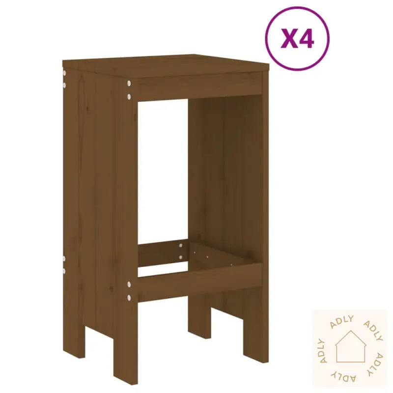 Hagebarsett 5 Deler Honningbrun Heltre Furu