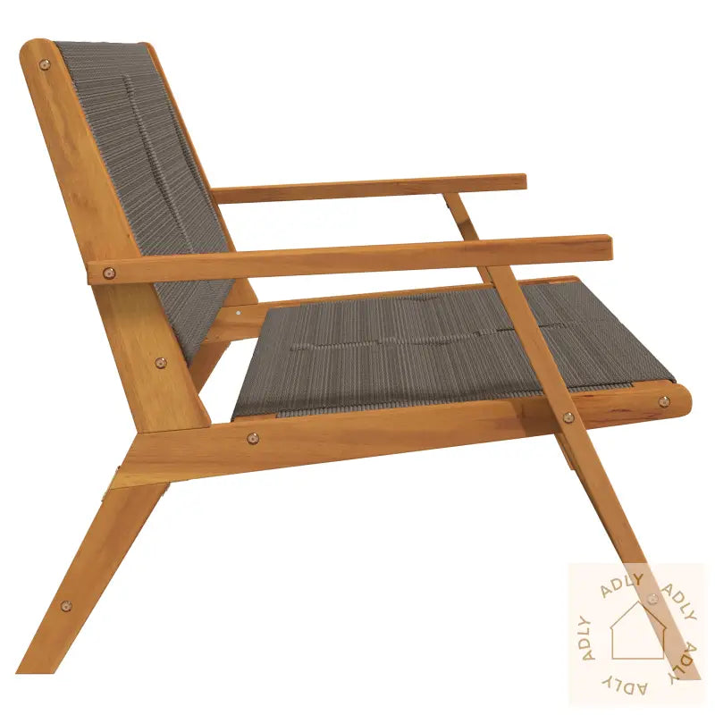 Hagebenk Grå 76X122X73 Cm Solid Akasietre