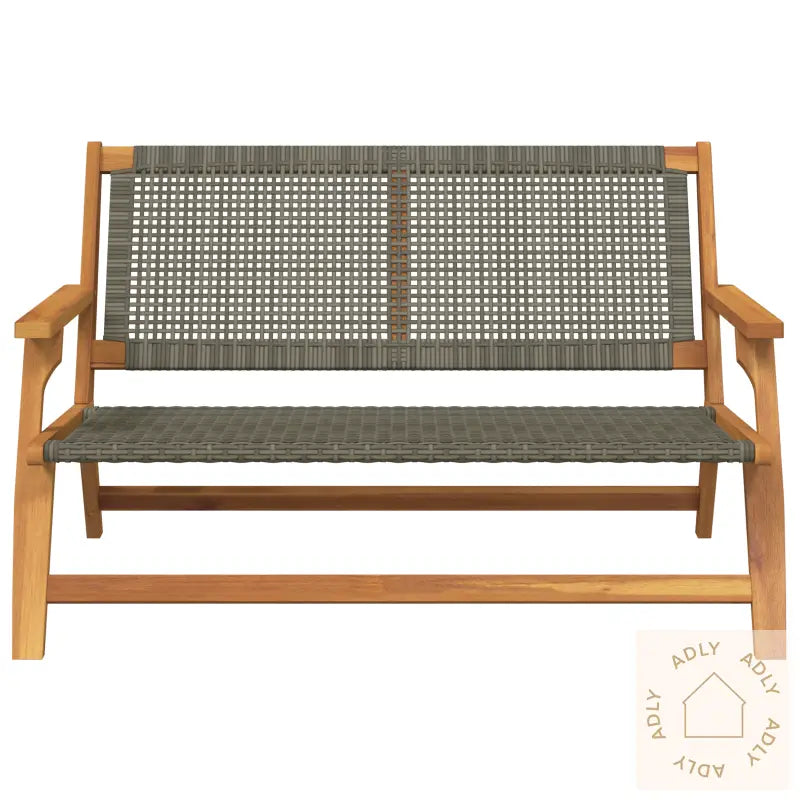 Hagebenk Grå 122X76X73.5 Cm Solid Akasietre
