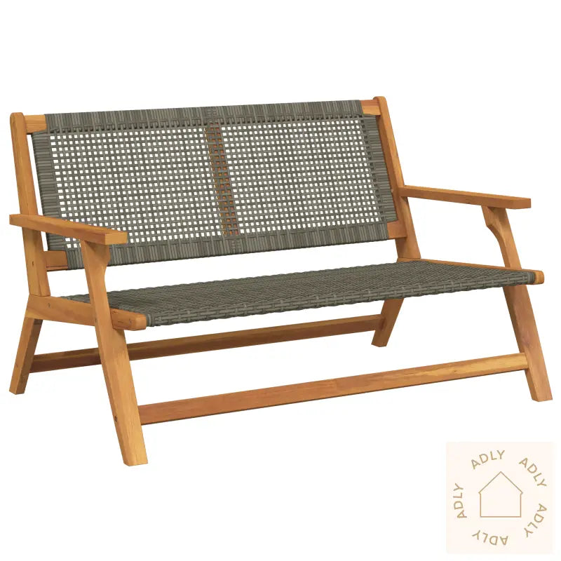 Hagebenk Grå 122X76X73.5 Cm Solid Akasietre