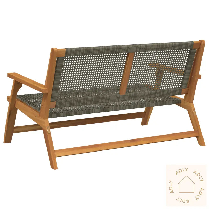 Hagebenk Grå 122X76X73.5 Cm Solid Akasietre