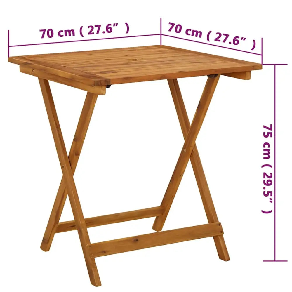 Hagebord i heltre akasie til terrasse eller kjøkken - Hagebord