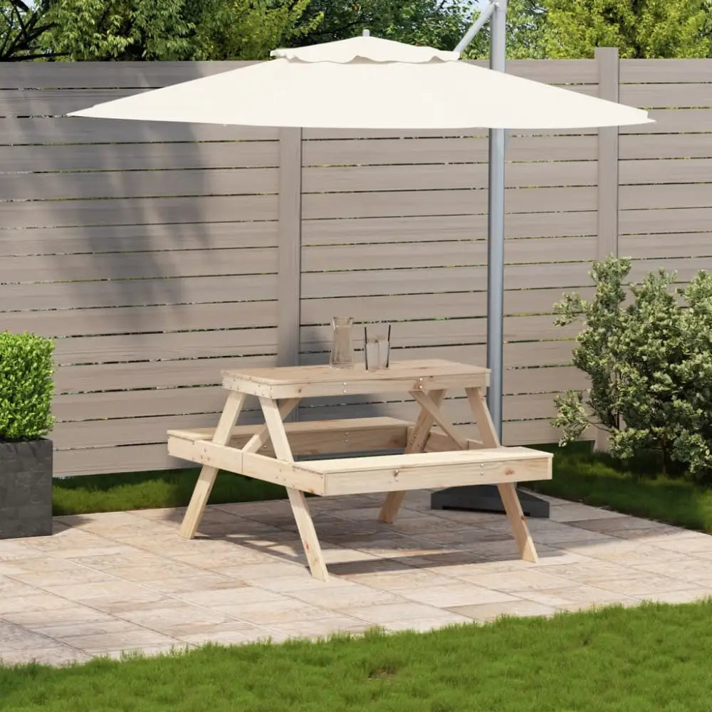 Hagebord i heltre furu perfekt for hage og terrasse - Hagebord