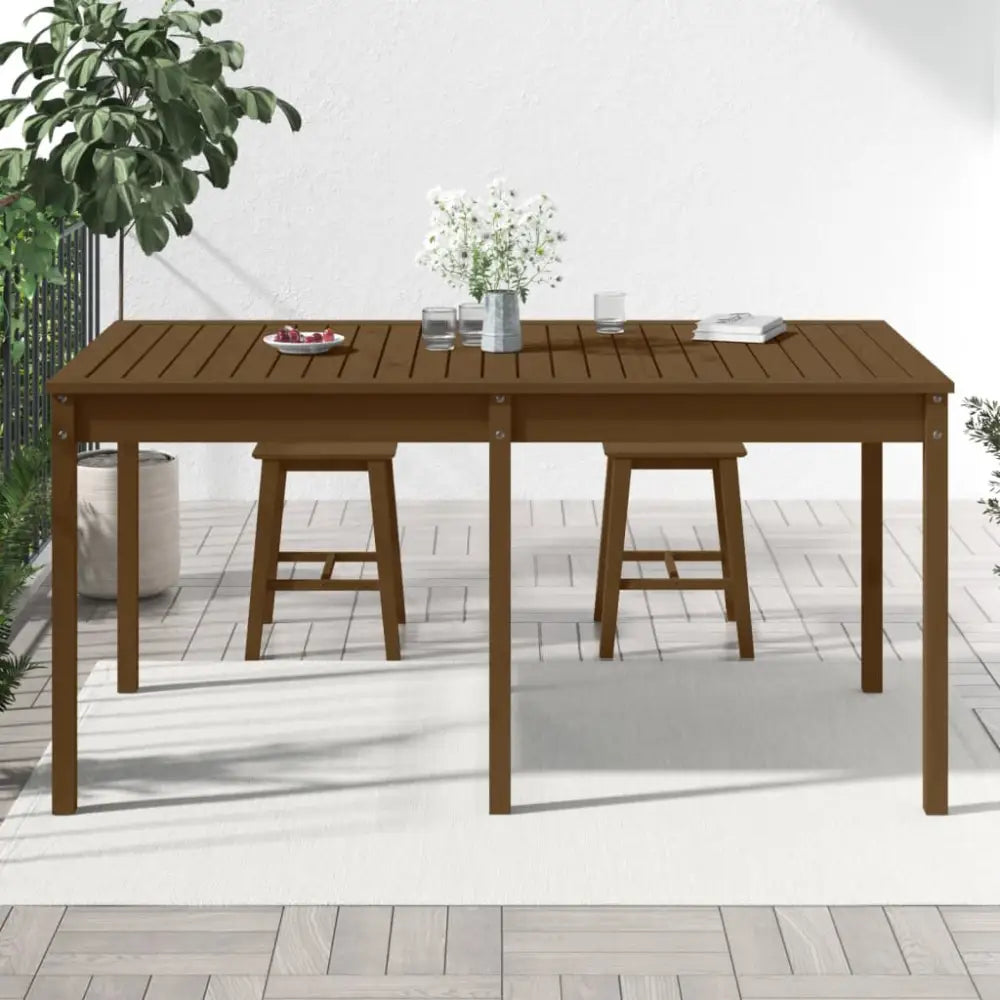 Hagebord i heltre furu til hage og terrasse - Hagebord