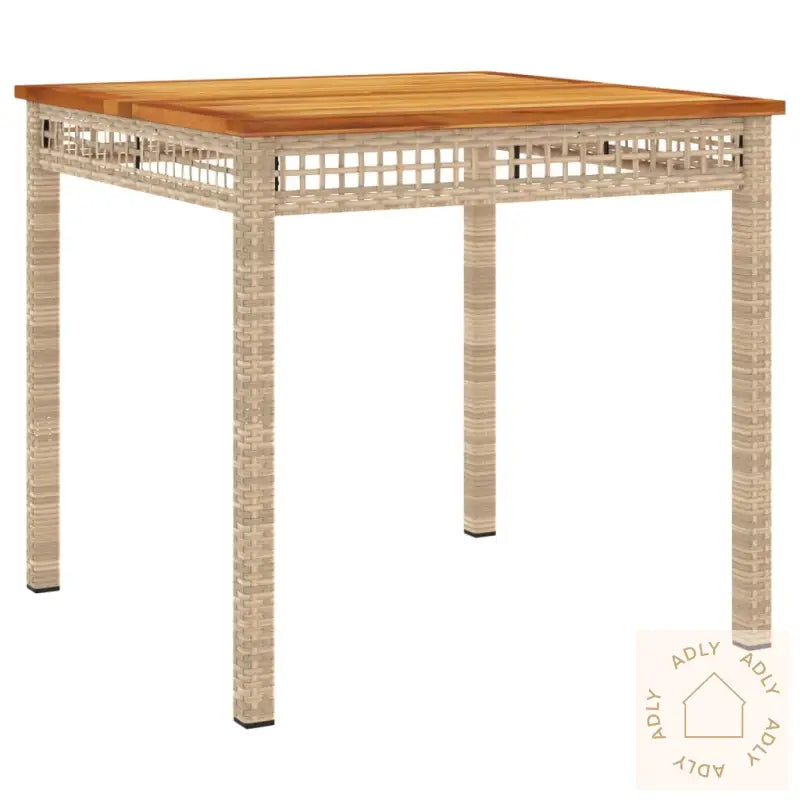Hagespisegruppe Med Puter 5 Deler Polyrotting Beige