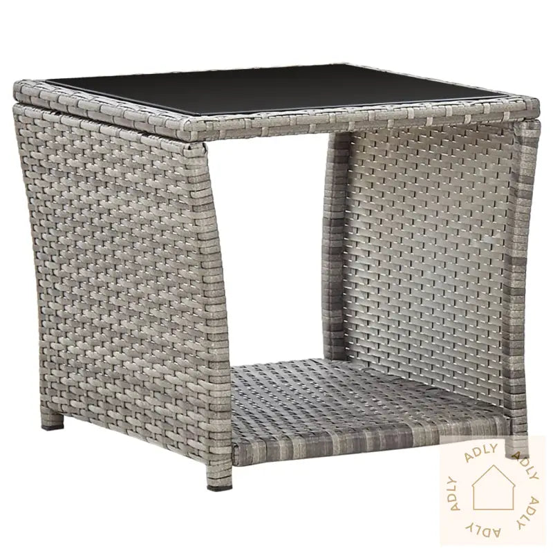 Hagespisegruppe Med Puter 2 Deler Grå Polyrotting