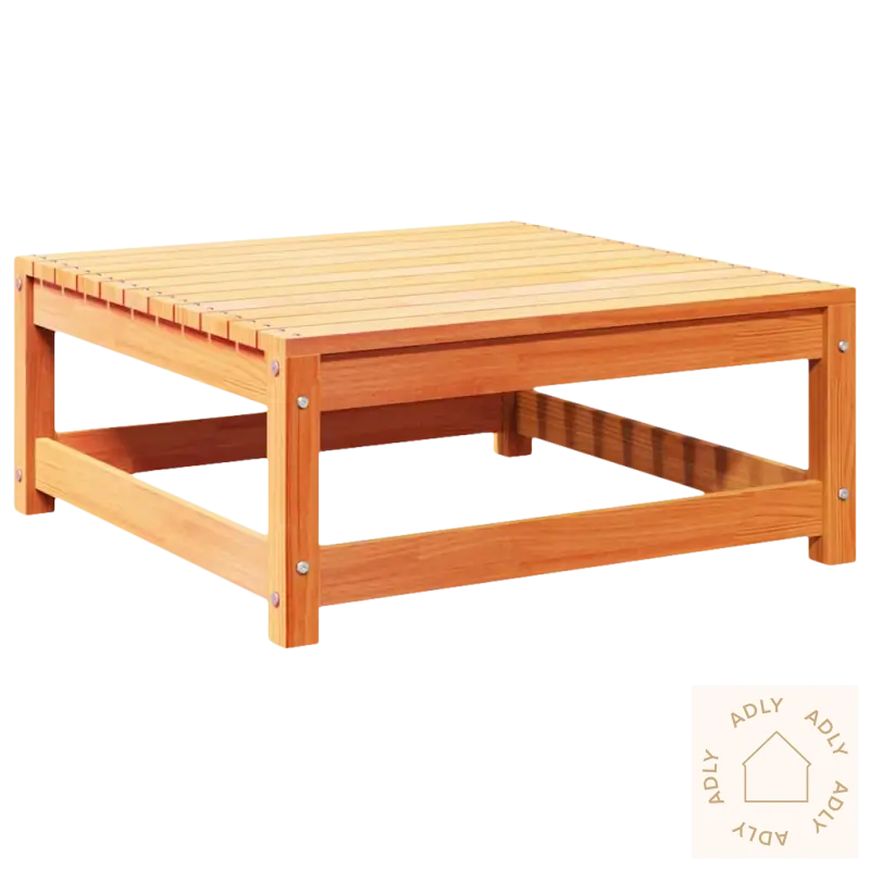 Kvadratisk heltre furu kaffebord med modulært design for mål sete i Hagesofasett