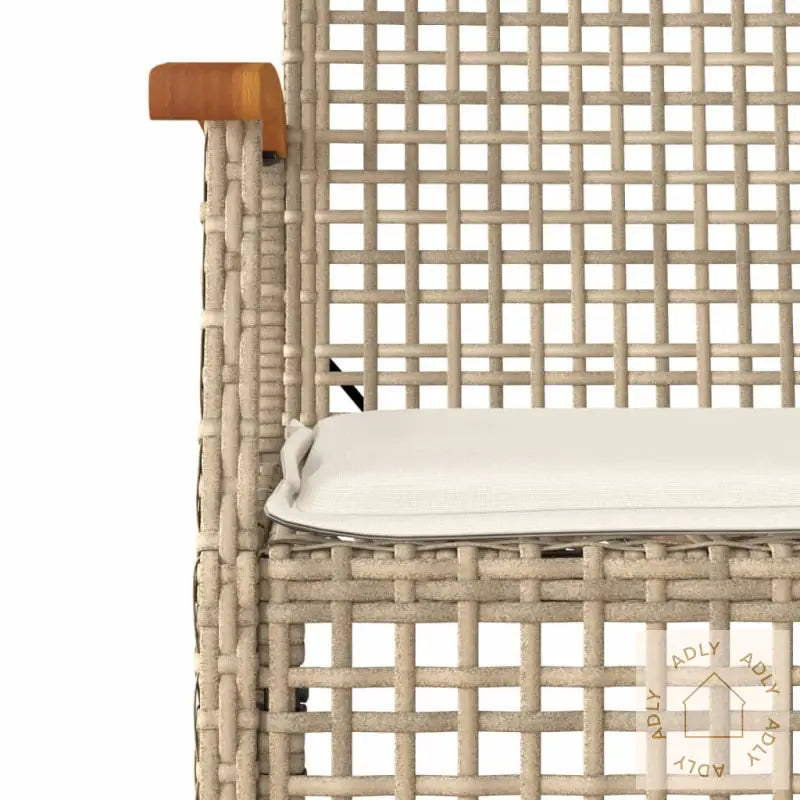 Hagespisegruppe Med Puter 9 Deler Polyrotting Beige