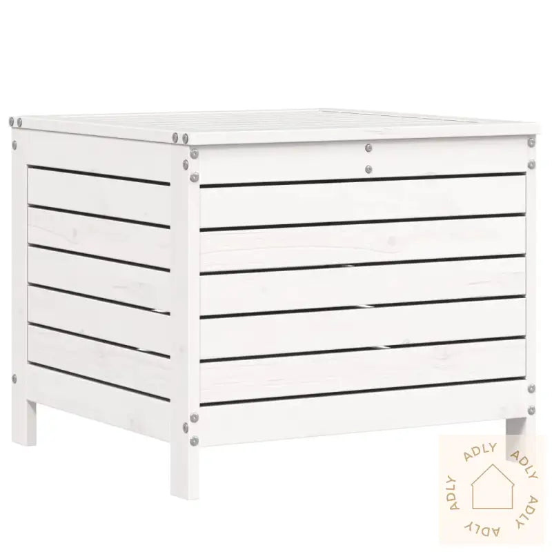 Hagesofasett 7 Deler Hvit Heltre Furu
