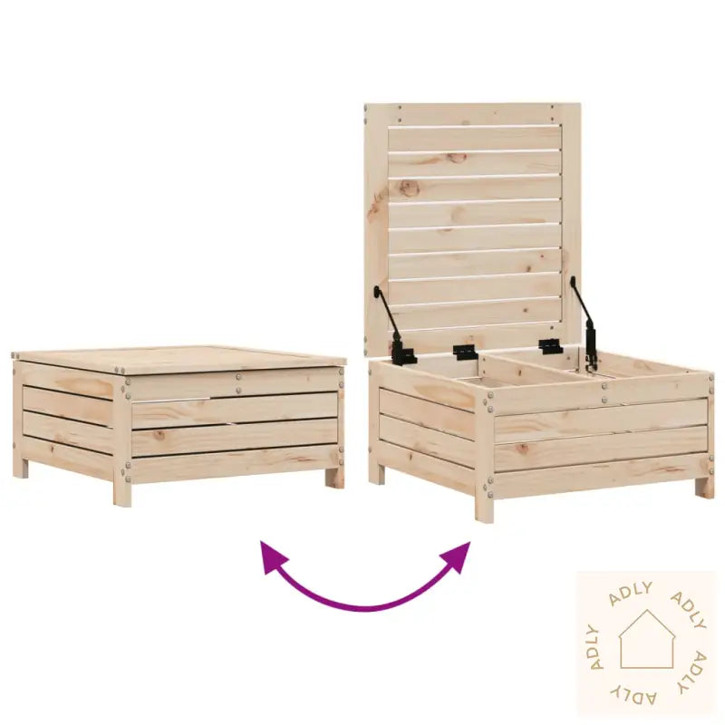 Hagesofasett 7 Deler Heltre Furu