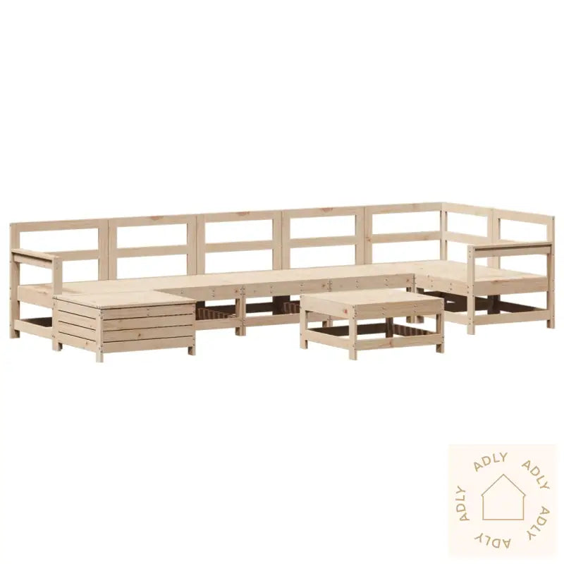 Hagesofasett 8 Deler Heltre Furu