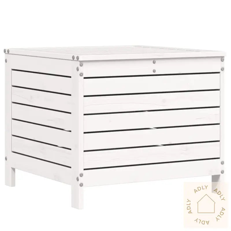 Hagesofasett 7 Deler Hvit Heltre Furu