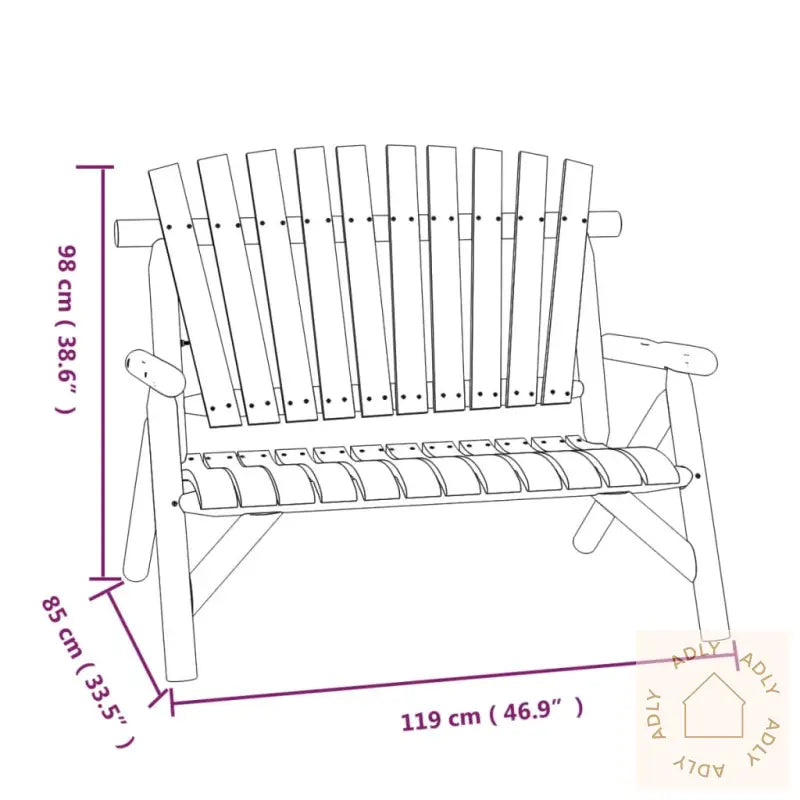 Hagemøbelsett 5 Deler Heltre Gran