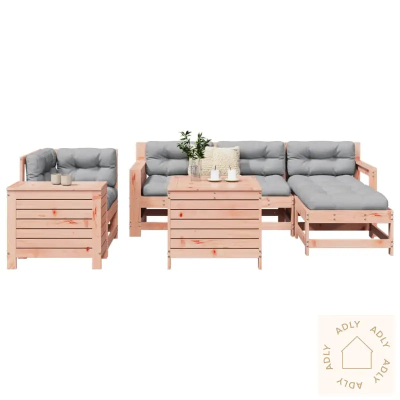 Hagesofasett 7 Deler Heltre Douglasgran