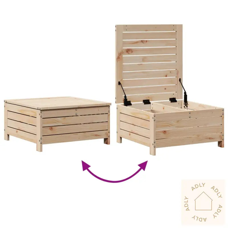 Hagesofasett 7 Deler Heltre Furu