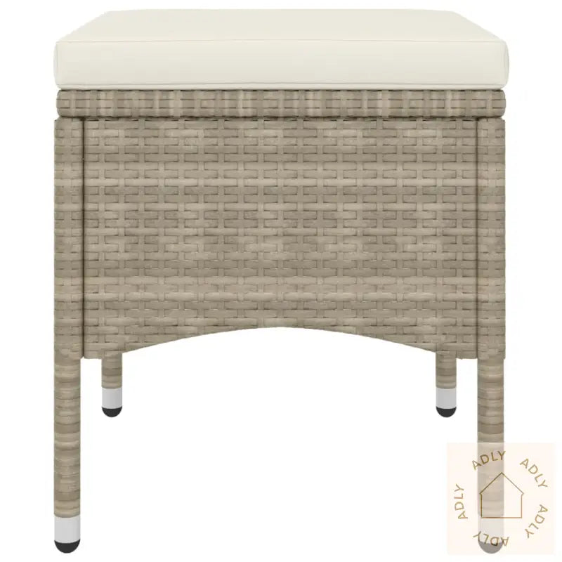 Hagestol- Og Krakksett 4 Deler Polyrotting Beige