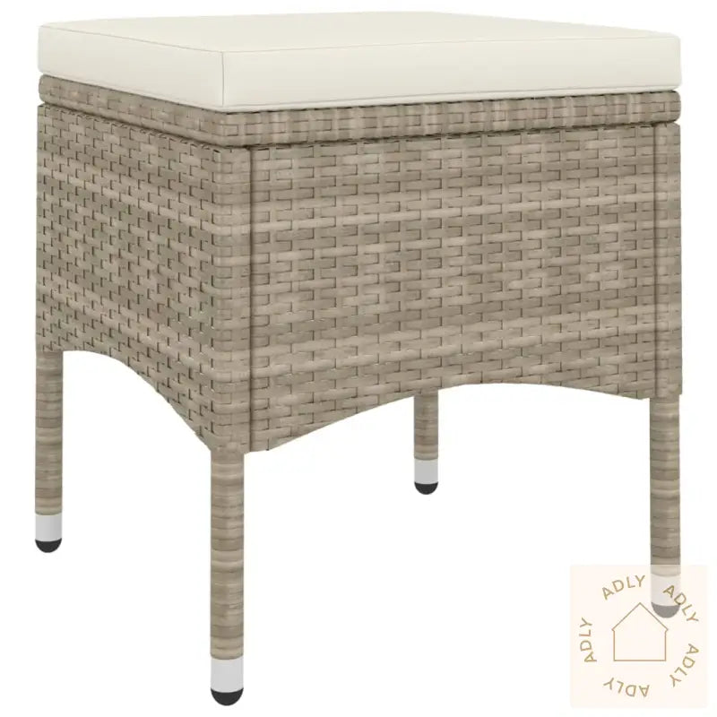 Hagestol- Og Krakksett 4 Deler Polyrotting Beige