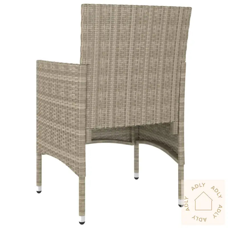 Hagestol- Og Krakksett 4 Deler Polyrotting Beige