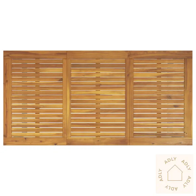 7-Delt Hagemøbelsett I Solid Akasietre Og Metall