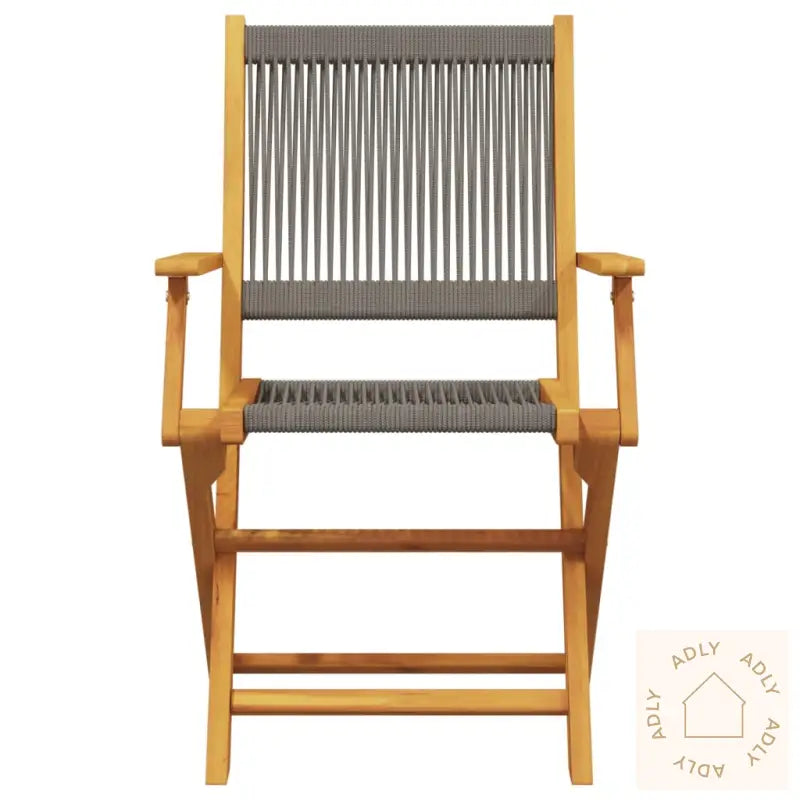 Hagespisegruppe 7 Deler Grå Polypropylen Og Heltre