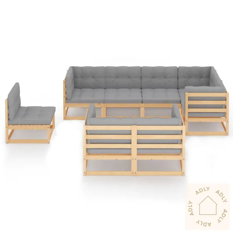 Hagesofagruppe Med Puter 8 Deler Heltre Furu