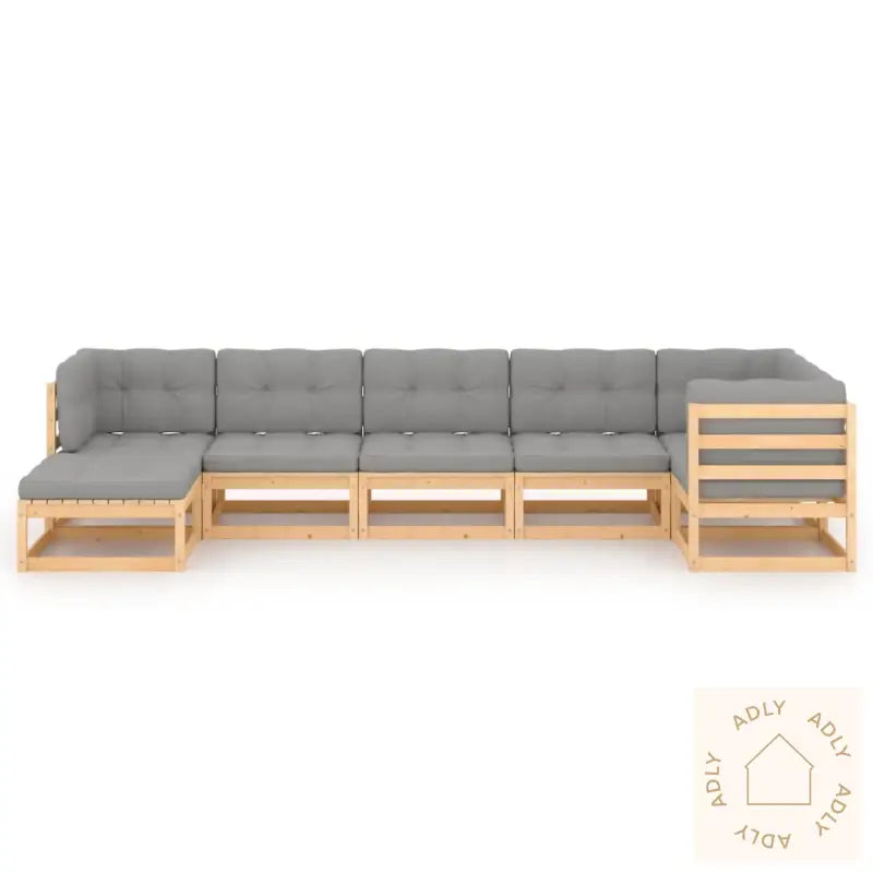 Hagesofagruppe Med Puter 7 Deler Heltre Furu