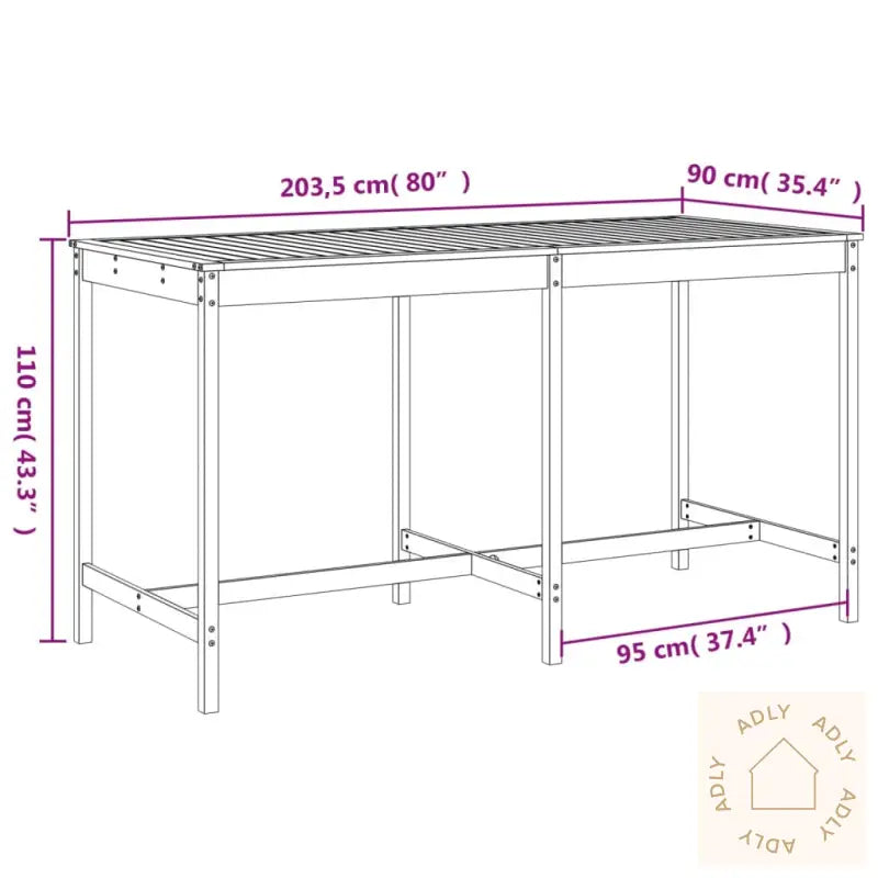 Hagebarsett 9 Deler Grå Heltre Furu