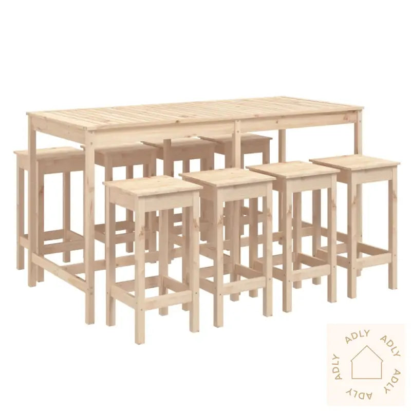 Hagebarsett 9 Deler Heltre Furu