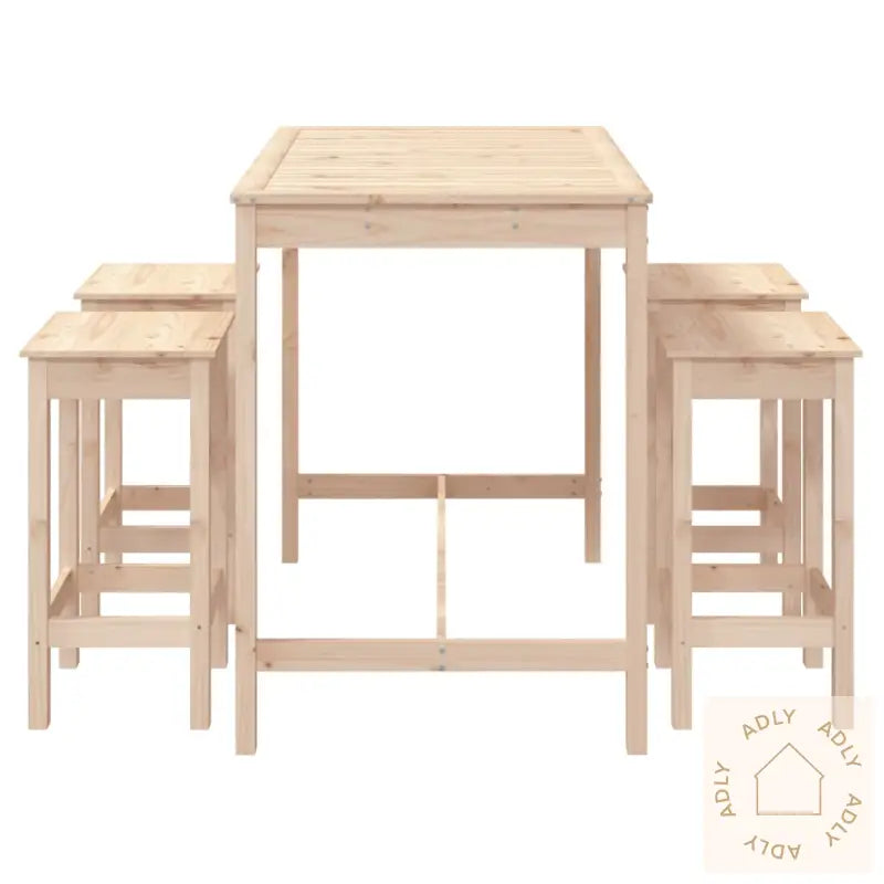 Hagebarsett 5 Deler Heltre Furu