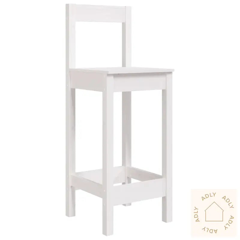 Hagebarsett 7 Deler Hvit Heltre Furu