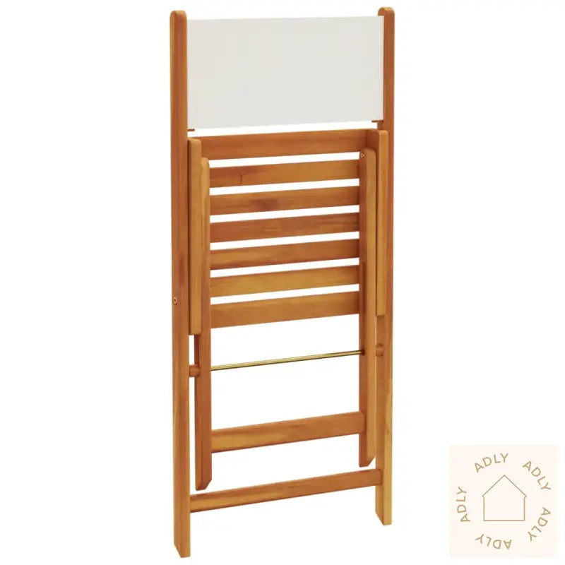 Bistrosett 3 Deler Kremhvit Stoff Og Heltre