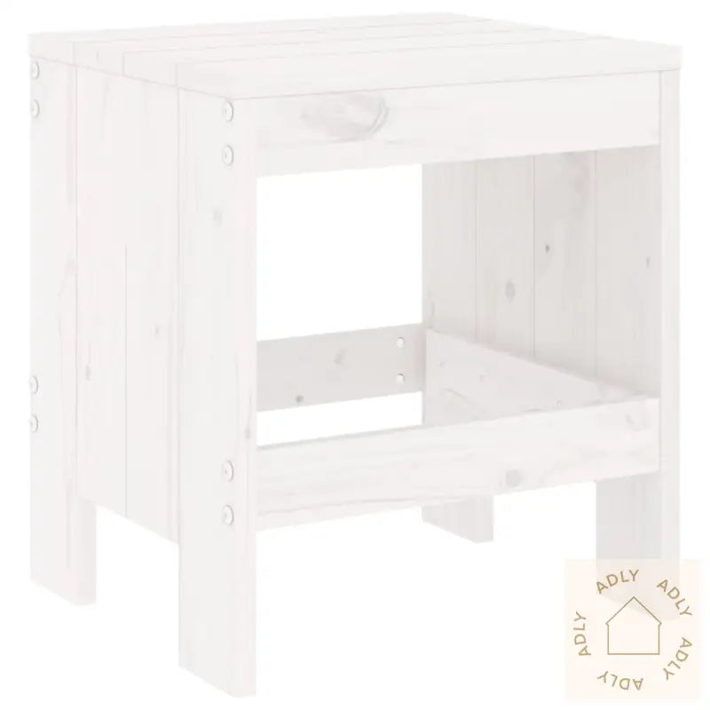 Hagebistrosett Hvit 3 Deler Heltre Furu