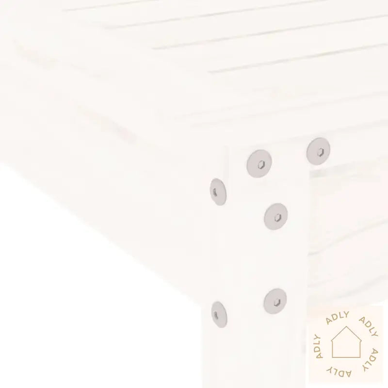 Hagebistrosett Hvit 3 Deler Heltre Furu