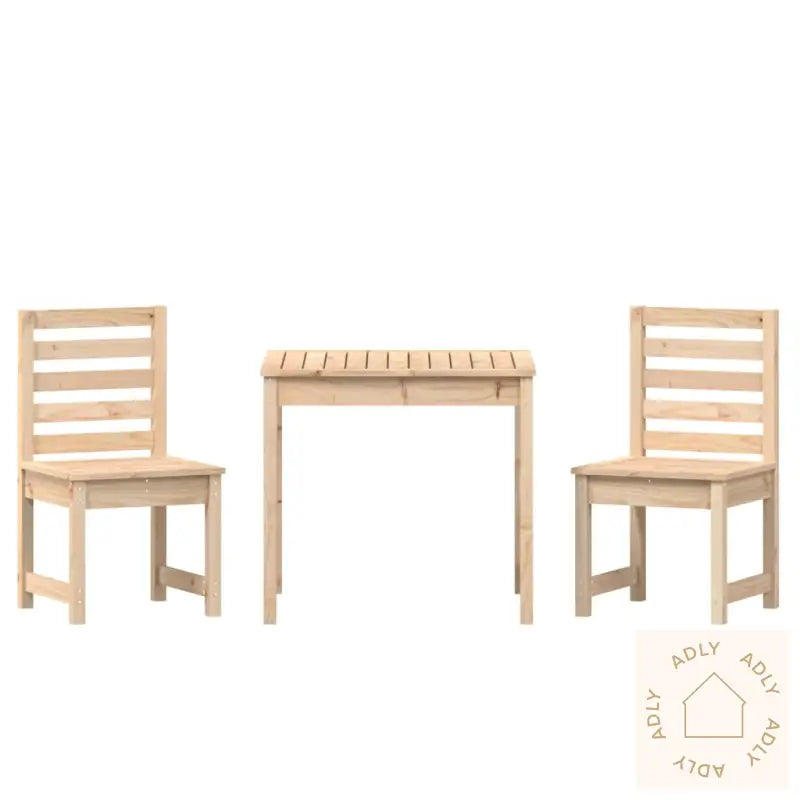 Hagebistrosett 3 Deler Heltre Furu