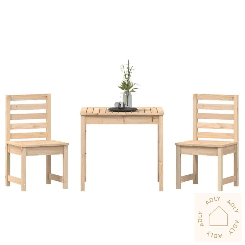 Hagebistrosett 3 Deler Heltre Furu