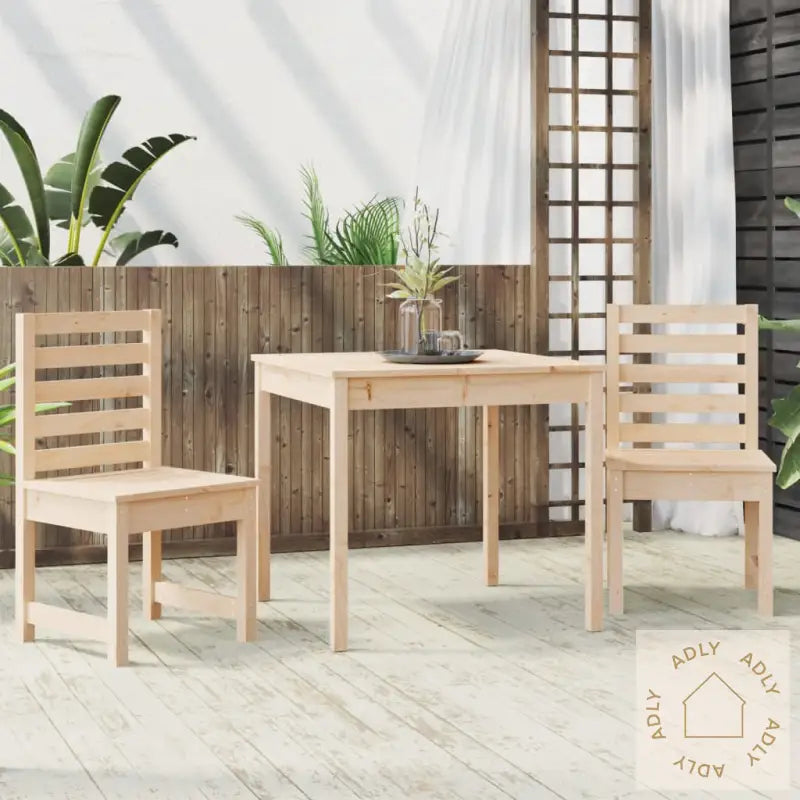 Hagebistrosett 3 Deler Heltre Furu