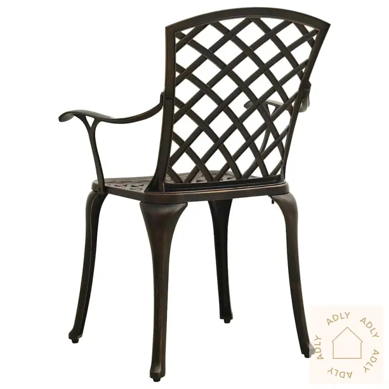 Bistrosett 5 Deler Støpt Aluminium Bronse