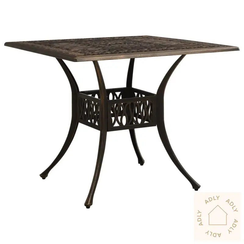Bistrosett 3 Deler Støpt Aluminium Bronse