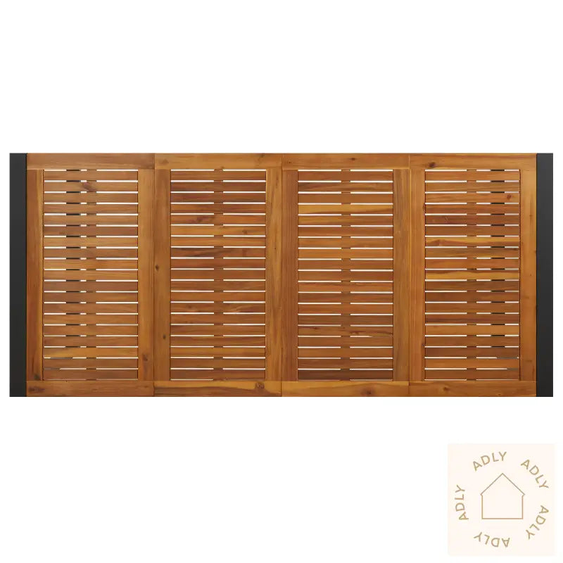 9-Delt Hagemøblet Set Grå Poly Rattan Akacia