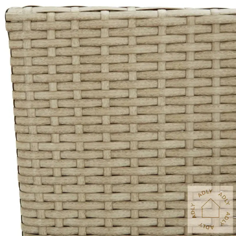 Hagespisegruppe Med Puter 3 Deler Polyrotting Beige