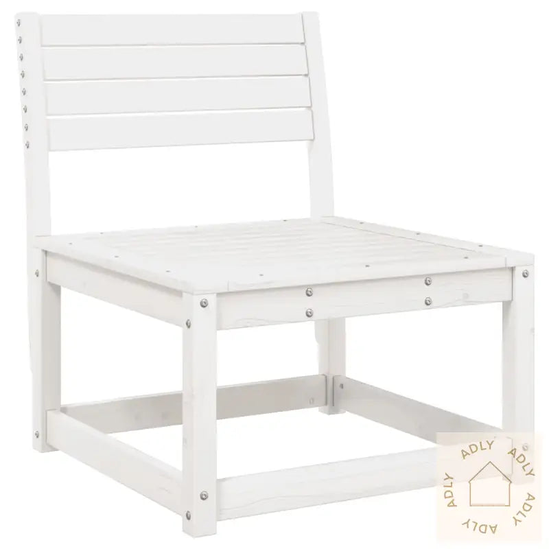Hagesofaer Med Puter 2 Stk Hvit Heltre Furu