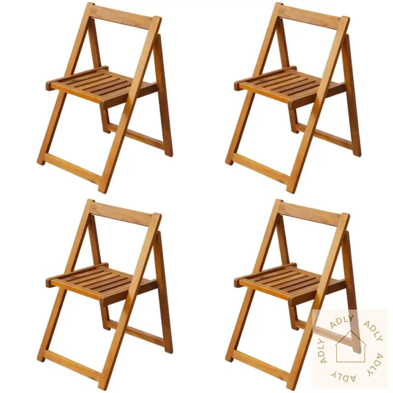 Utendørs Sammenleggbar Spisestue 5 Deler Heltre Akasie