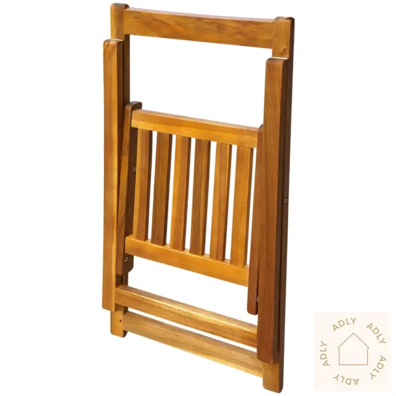 Utendørs Sammenleggbar Spisestue 5 Deler Heltre Akasie